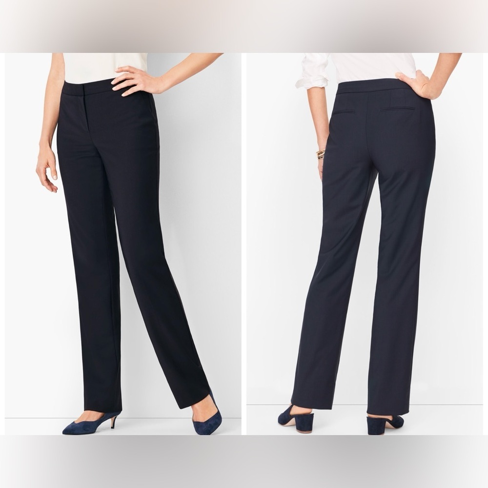 Talbots Womens Size 24W Seasonless Wool Barely Boot- Cut Full Length Pants